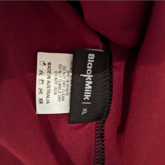 Blackmilk XL Red Shiny Skater Reversible Dress - Picture 7 of 8